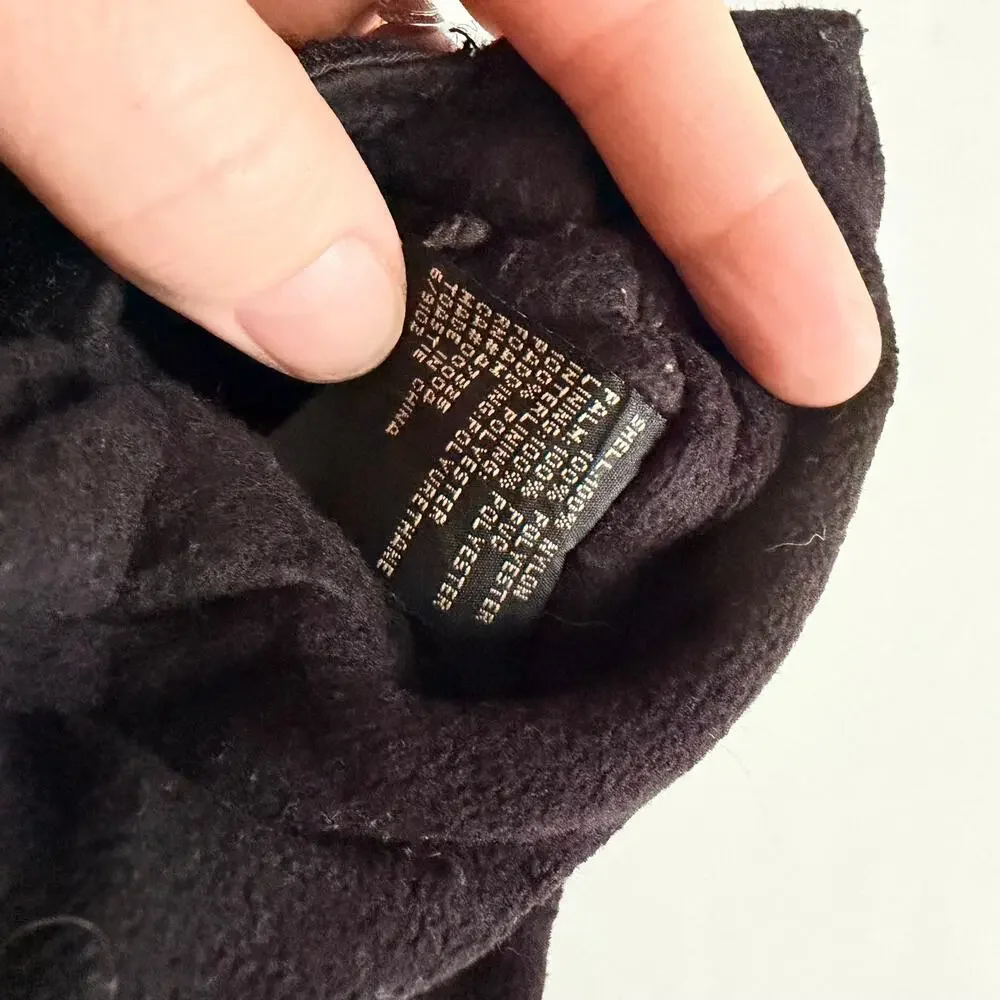 Kombi Mittens Black Size Medium (3-5 years) Zipper Pocket